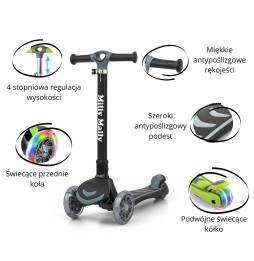 Boogie Black Scooter for Kids