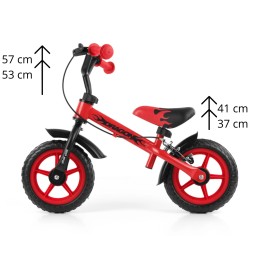 Bicicleta de alergat Dragon roșie