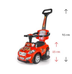 Vehicul Happy Red 3in1 pentru copii