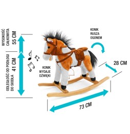 Light Brown Łatek Horse - Rocking Toy