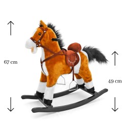 Light Brown Mustang Horse - Interactive Toy