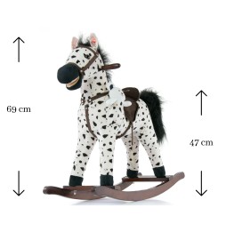 Mustang Black Dot Horse - Interactive Toy