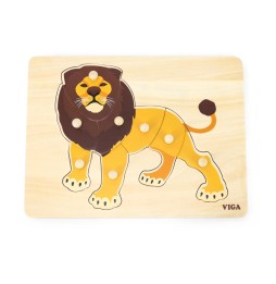 Viga 44602 Lion Puzzle with Handles