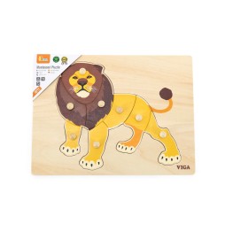 Puzzle Leu Viga 44602 cu suport și mâner