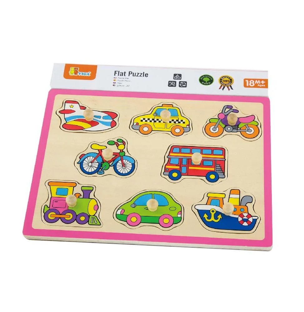 Viga 50016 Puzzle - Kids Vehicles