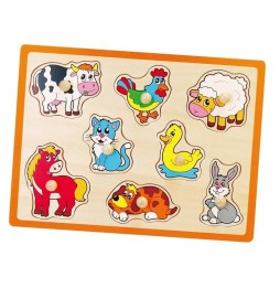 Viga 50017 Puzzle Farma - edukacyjna zabawka