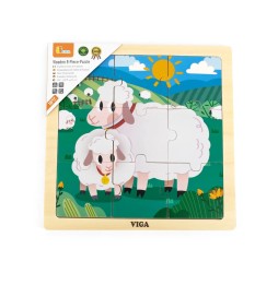 Viga 44622 Puzzle - Owca 9 elementów