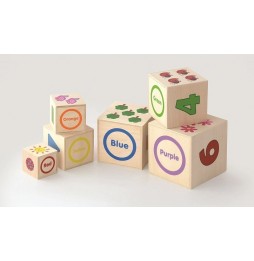 Viga 50392 Educational Pyramid - Wooden Blocks