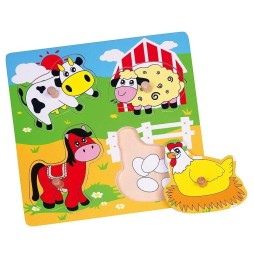 Viga 59562 Puzzle niespodzianka - farma