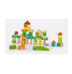 Viga 50286 Building Blocks 50 Pieces - Zoo