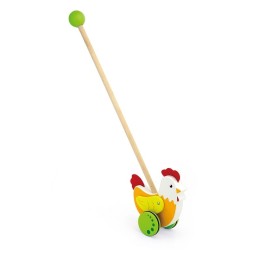 Viga 50964 Push Toy Chicken - Kids Toy