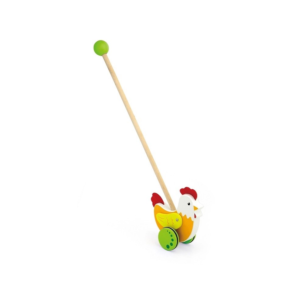 Viga 50964 Push Toy Chicken - Kids Toy