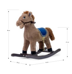 Milly Mally Łatek Coffee - rocking horse