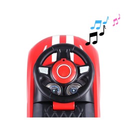 Jeździk Racer Black - Interaktywny Pojazd dla Dzieci