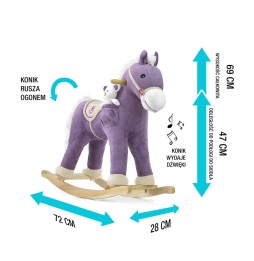 Purple Pony Rocking Horse