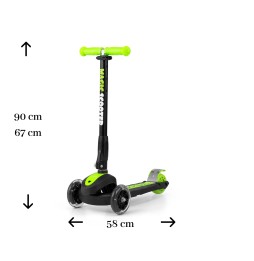 Milly Mally Magic Green Scooter for Kids