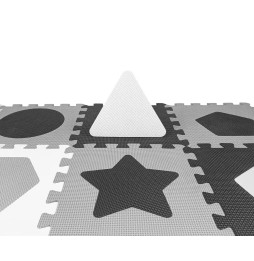 Jolly Foam Puzzle Mat 4x4 Shapes - Grey