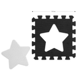 Jolly Foam Puzzle Mat 4x4 Shapes - Grey