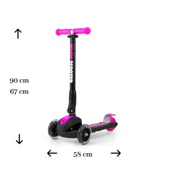 Milly Mally Magic Pink Scooter