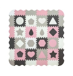 Jolly 4x4 Foam Mat - Pink Grey