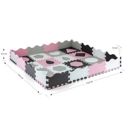 Jolly 4x4 Foam Mat - Pink Grey