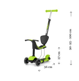 Little Star Green 3 in 1 Scooter