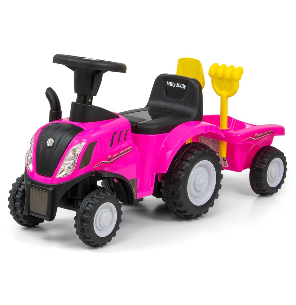 Tractor New Holland T7 pentru copii - roz