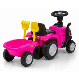 Tractor New Holland T7 pentru copii - roz