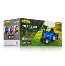 Traktor New Holland T7 dla dzieci - różowy