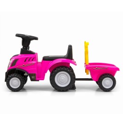 New Holland T7 Tractor for Kids - Pink