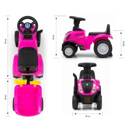 New Holland T7 Tractor for Kids - Pink