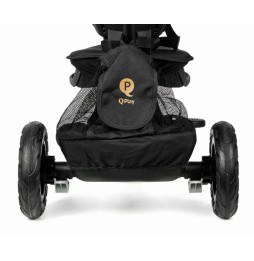 Rowerek Rito Deluxe Rubber Black - Qplay
