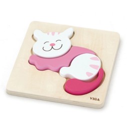 Viga 59930 First Baby Puzzle Cat