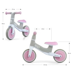 Milly Mally Velo Balance Bike Pink