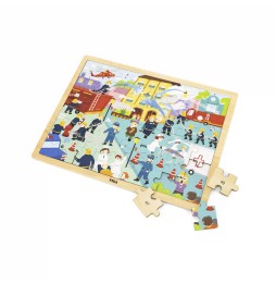 Puzzle Viga 44581 - strażak w akcji