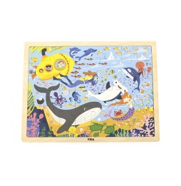 Puzzle Viga 44583 - mare și locuitorii săi