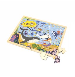 Puzzle Viga 44583 - mare și locuitorii săi