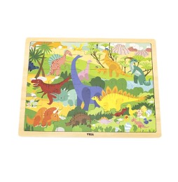 Viga Puzzle dinozaury 48 elementów