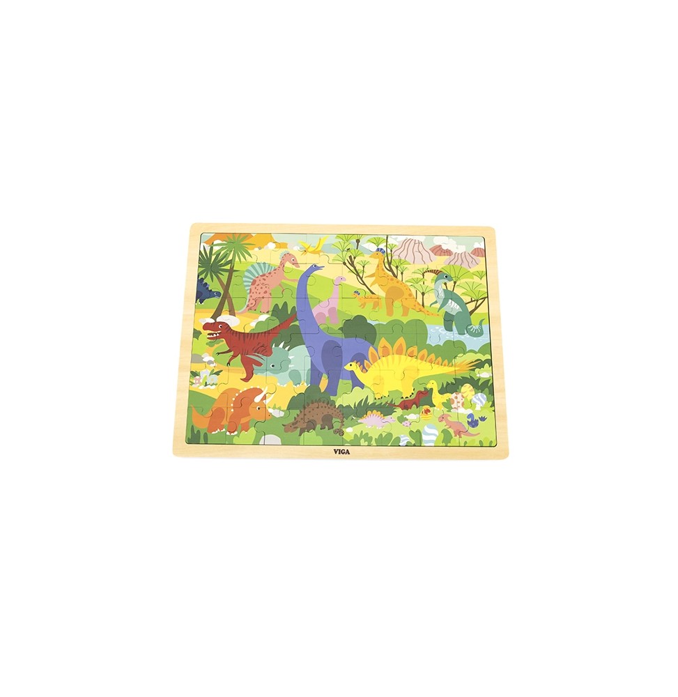 Viga Puzzle dinozaury 48 elementów