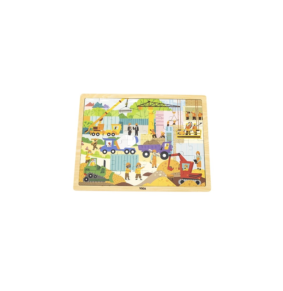 Viga 48-Piece Puzzle - Construction Machinery