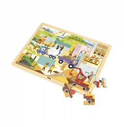 Viga 48-Piece Puzzle - Construction Machinery