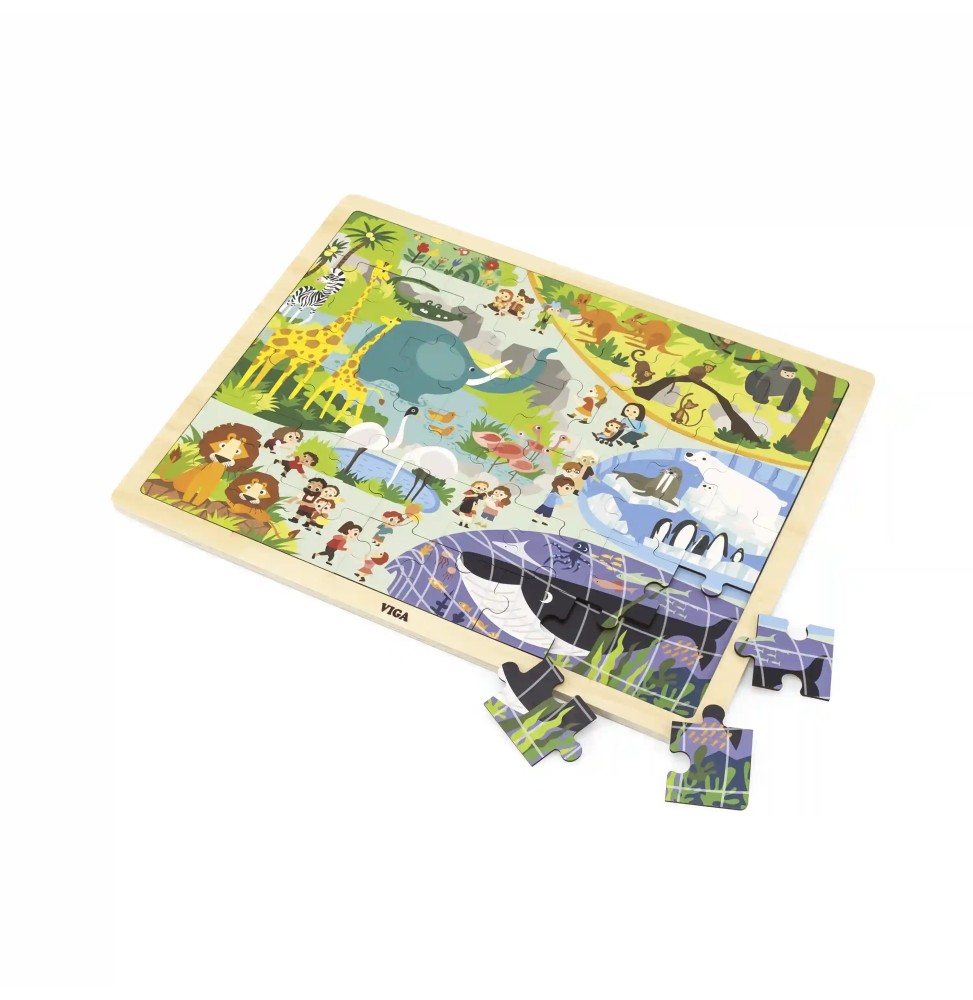 Viga Puzzle 48 piese - descoperim zoo