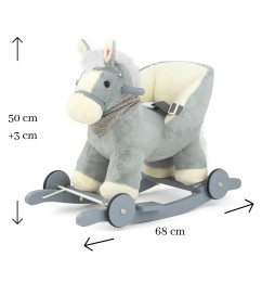 Polly Gray Rocking Horse for Kids