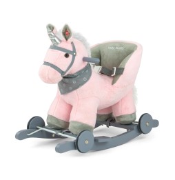 Polly Pink Horse - Plush Rocking Horse