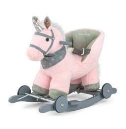 Polly Pink Horse - Plush Rocking Horse