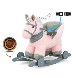 Polly Pink Horse - Plush Rocking Horse