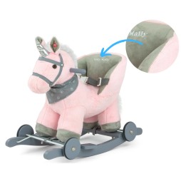 Polly Pink Horse - Plush Rocking Horse