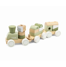 Viga 44231 PolarB Green Train with Blocks