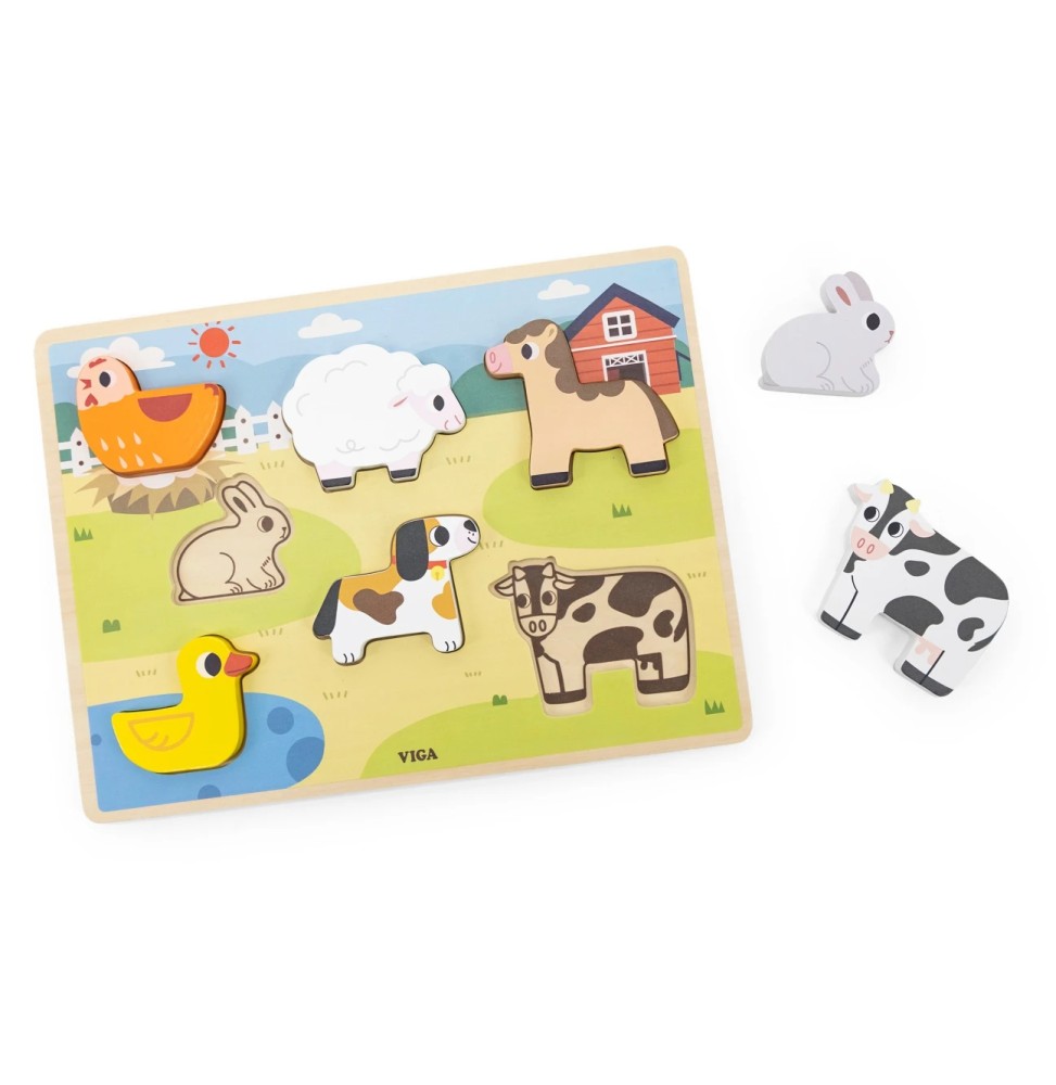 Viga Farm Puzzle Set