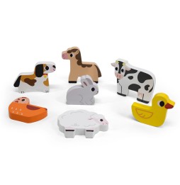 Viga Farm Puzzle Set